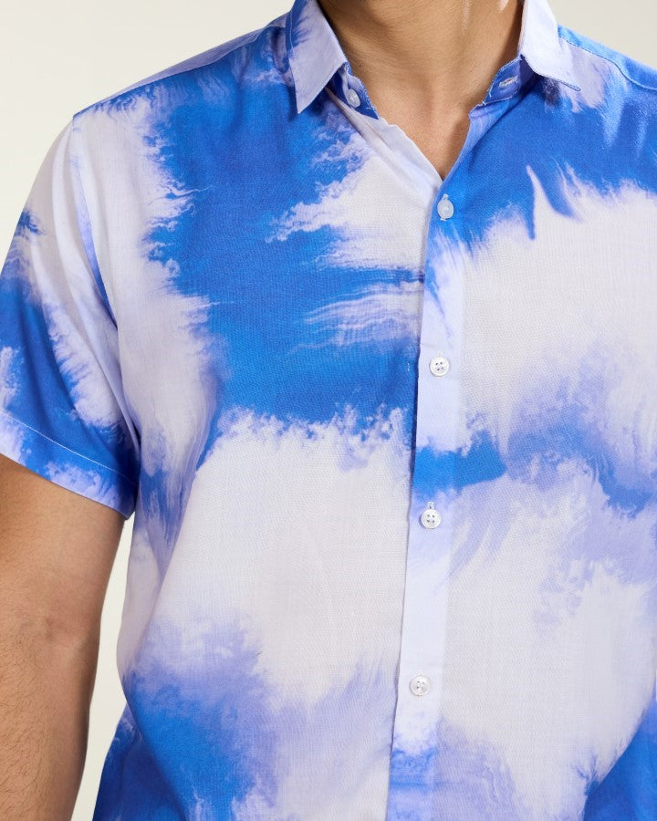 SeaBlue Tie-Dye Shirt