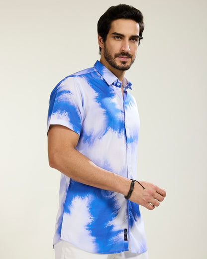 SeaBlue Tie-Dye Shirt