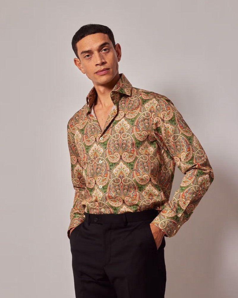 Colorful Paisley Shirt