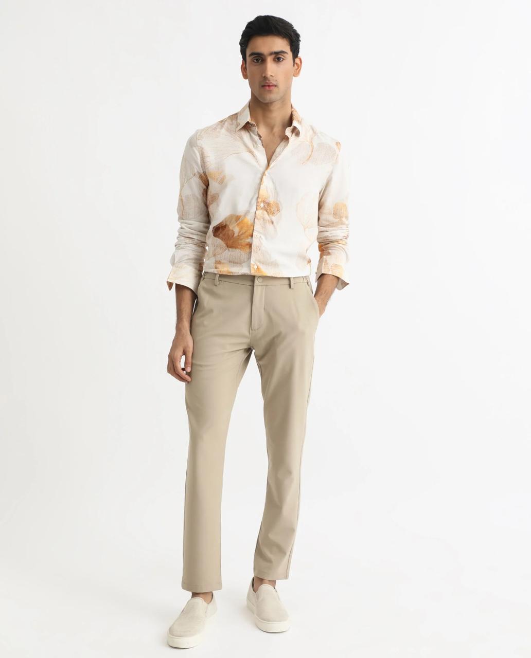 Floral Biege Shirt
