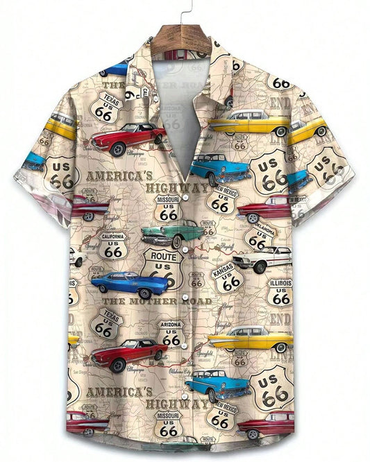 Vintage Car Print Shirt