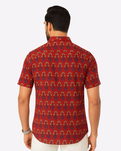 Kalamkari Red Shirt