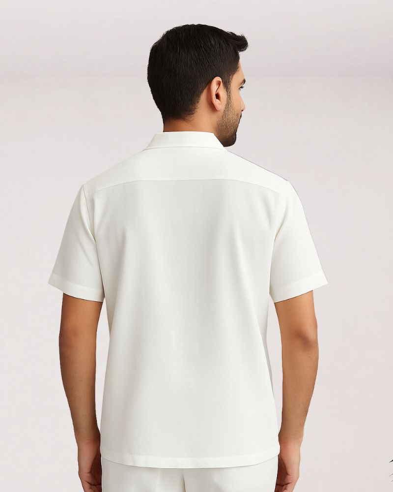 Orchid & Birds Cuban Shirt