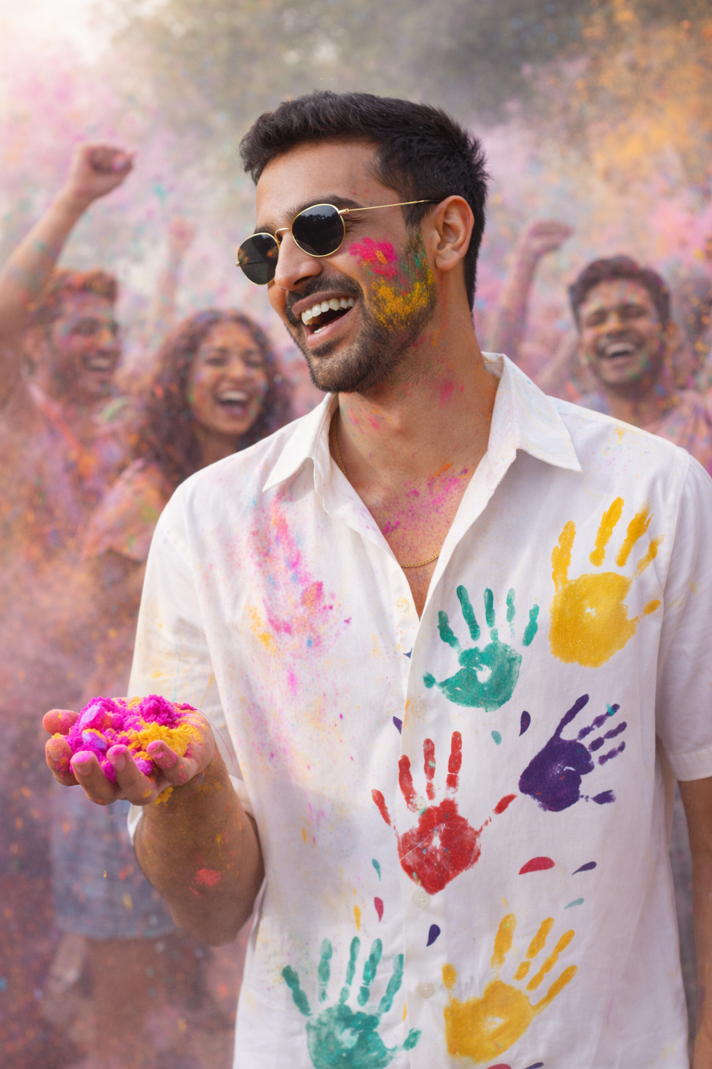 Holi Handprints Shirt