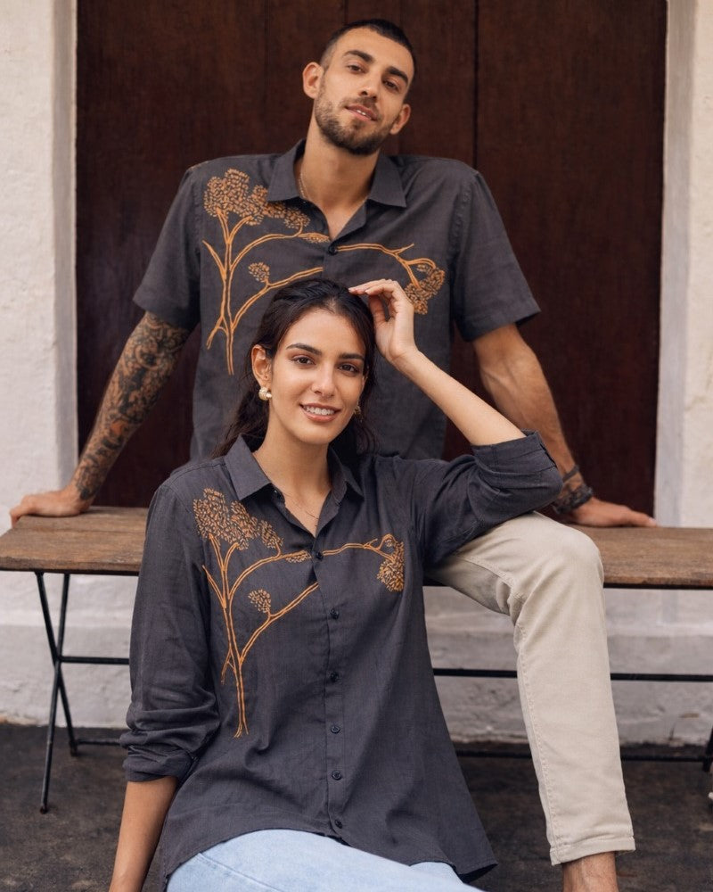 Tree Brown Couple Shirts