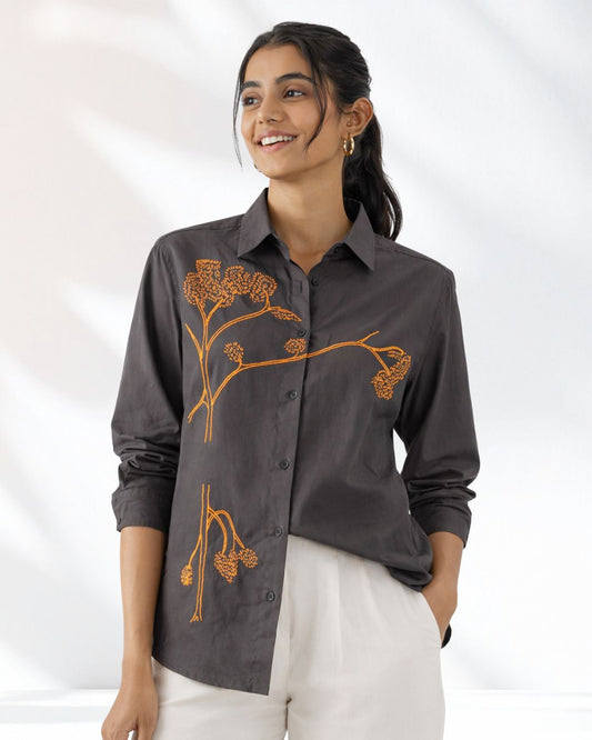 Tree Print Women Shirt