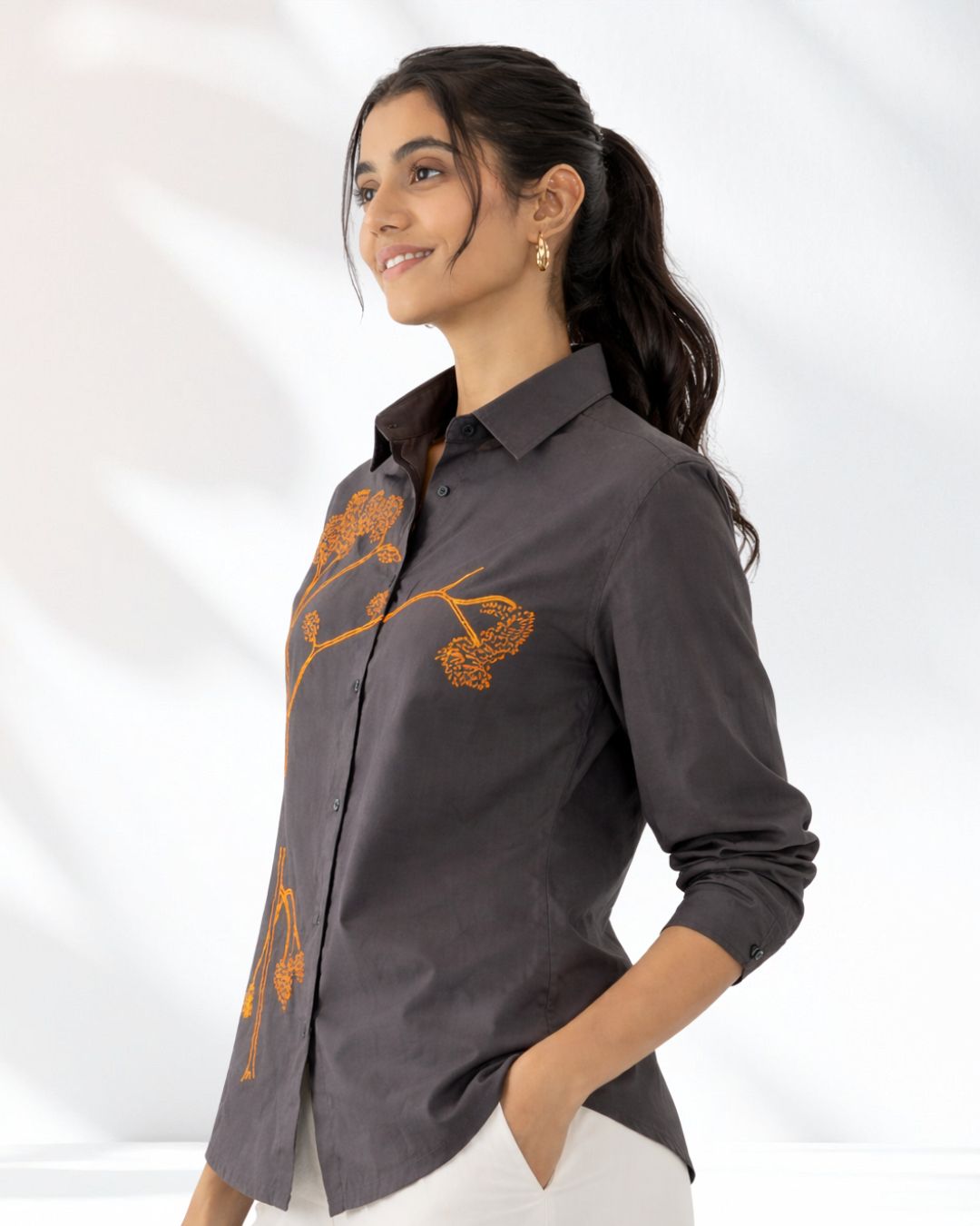 Tree Print Women Shirt