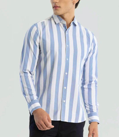 Blue & White Stripes Shirt