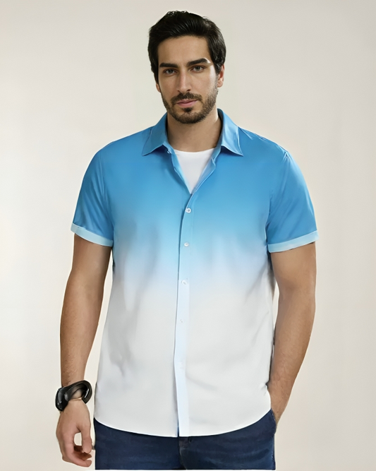 Ocean Blue Ombre Shirt