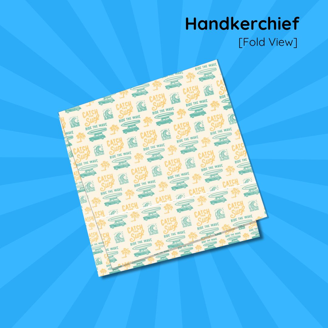 Surfing Print Handkerchief