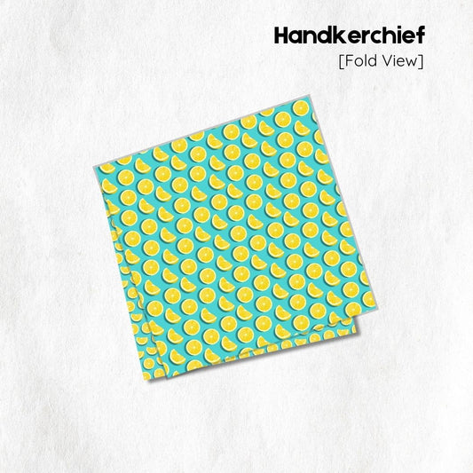 Lemon Prints Handkerchief