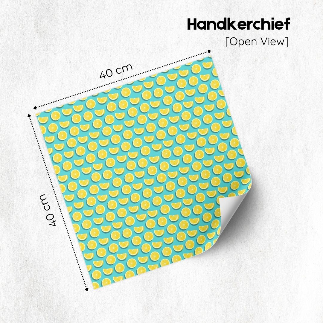 Lemon Prints Handkerchief