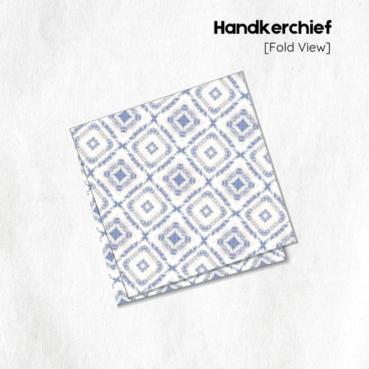 Blue Blocks Handkerchief