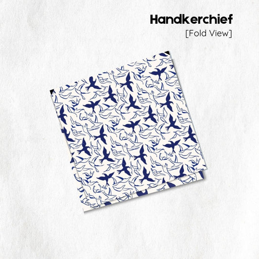 Bird Print Handkerchief