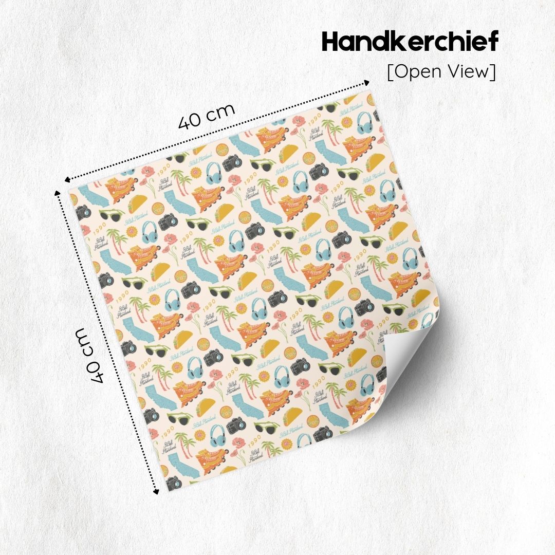 90s Theme Handkerchief