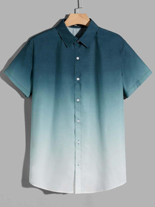 Navy Blue Ombre Shirt