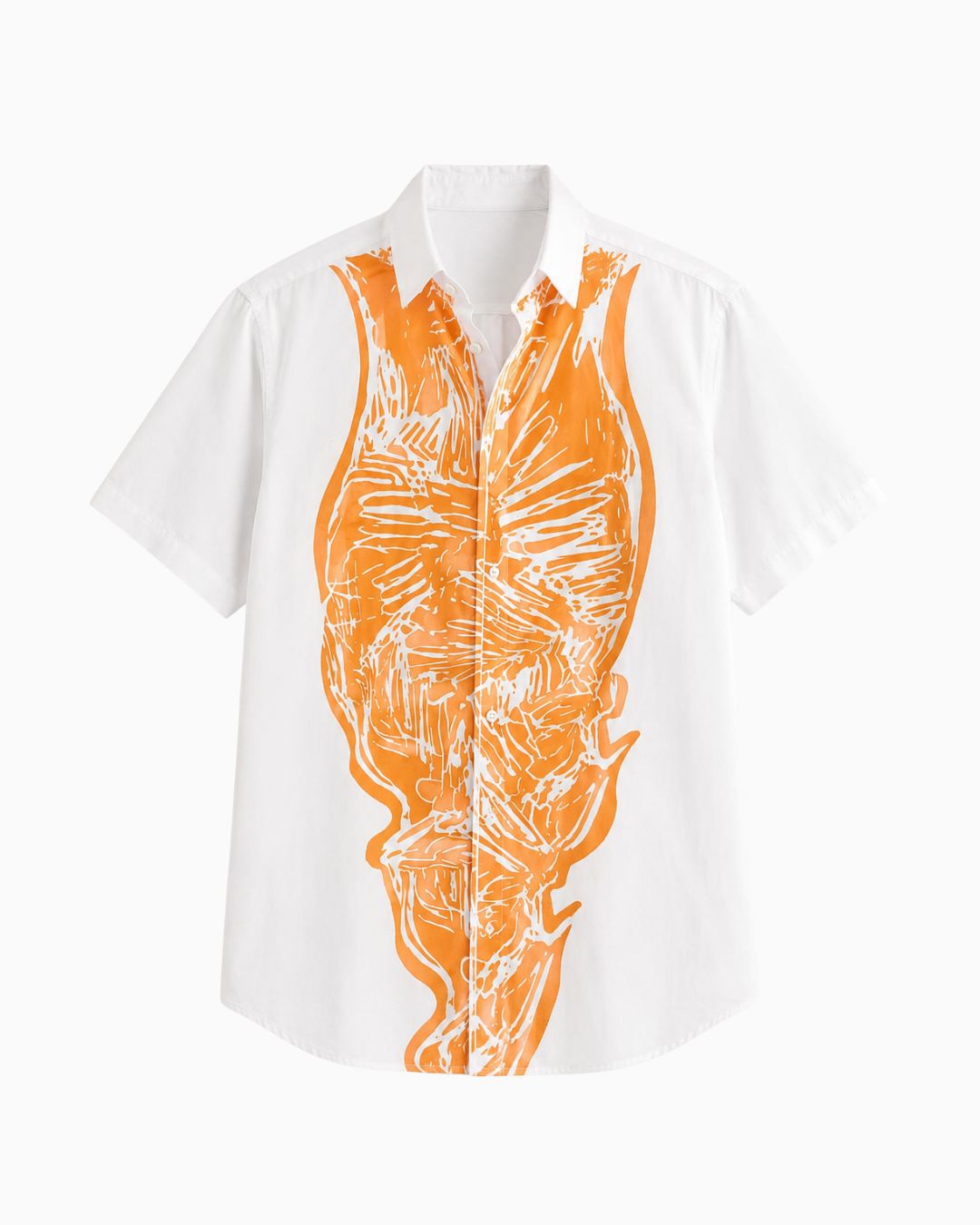 Orange Abstract Shirt