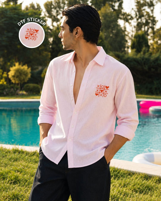 Pink Linen Shirt