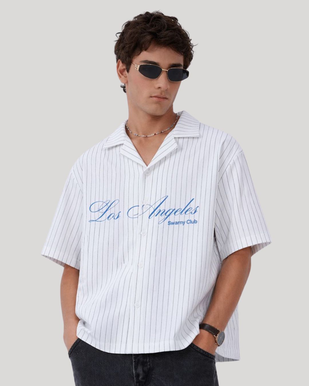 LA Stripes Boxy Shirt