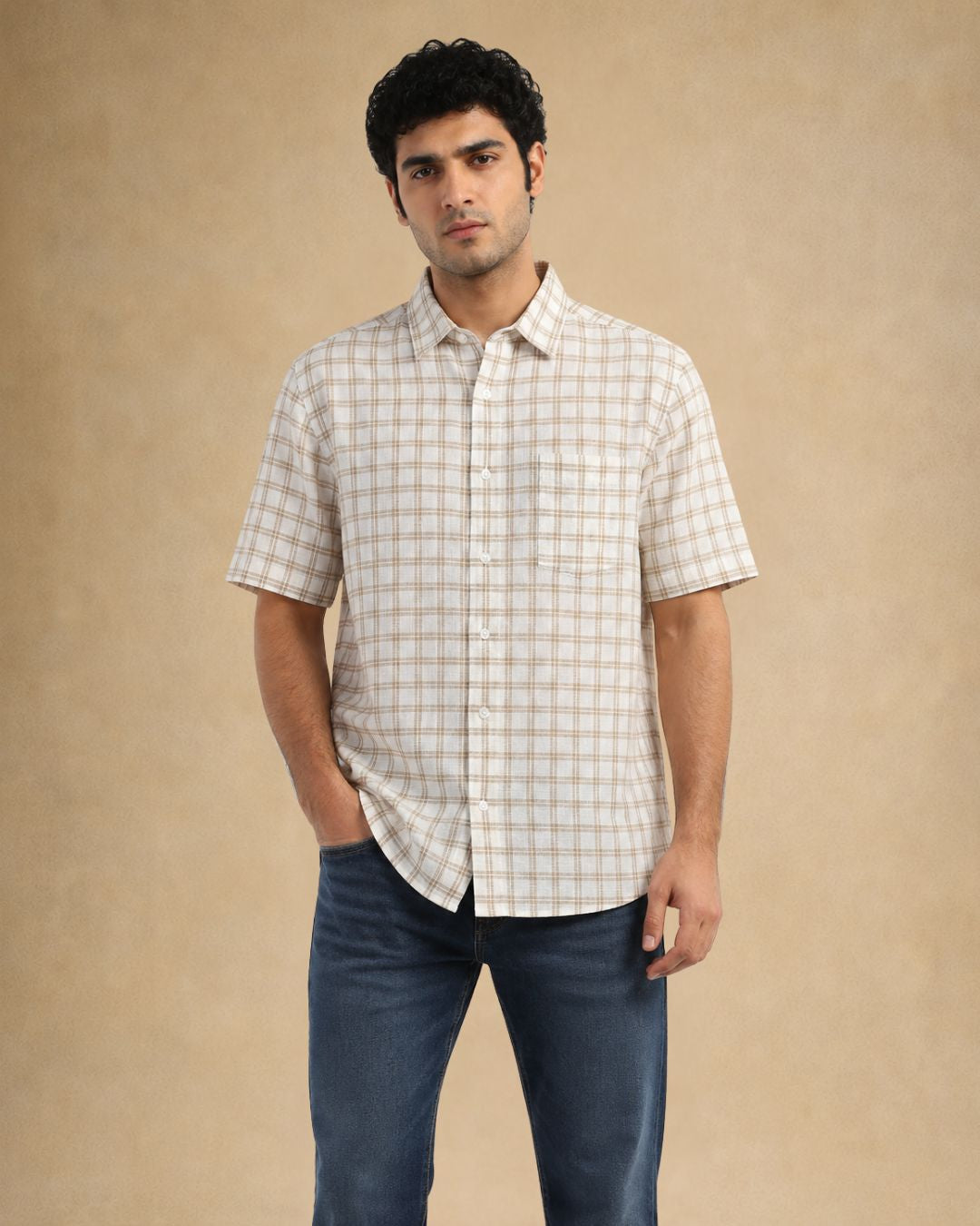 Checks Linen Shirt