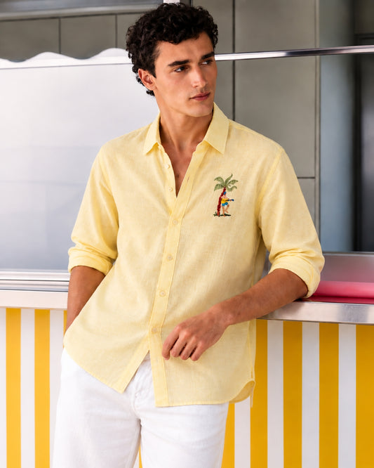 Yellow Linen Shirt