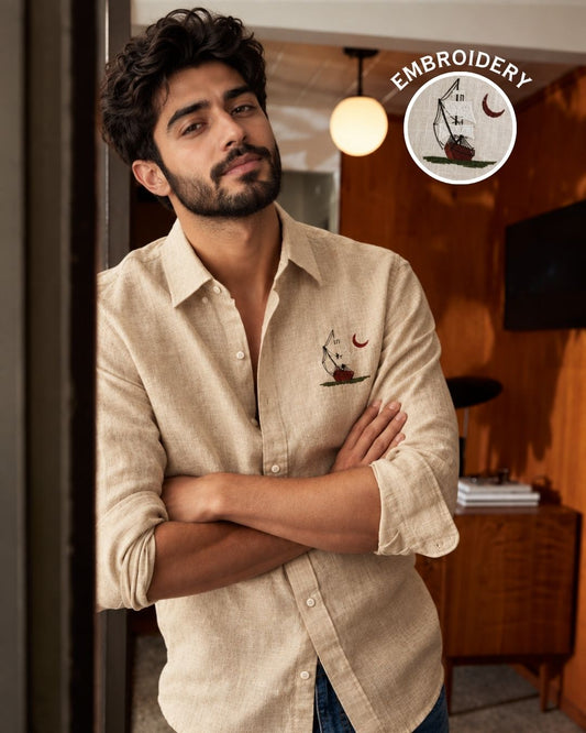 Sailboat Linen Shirt