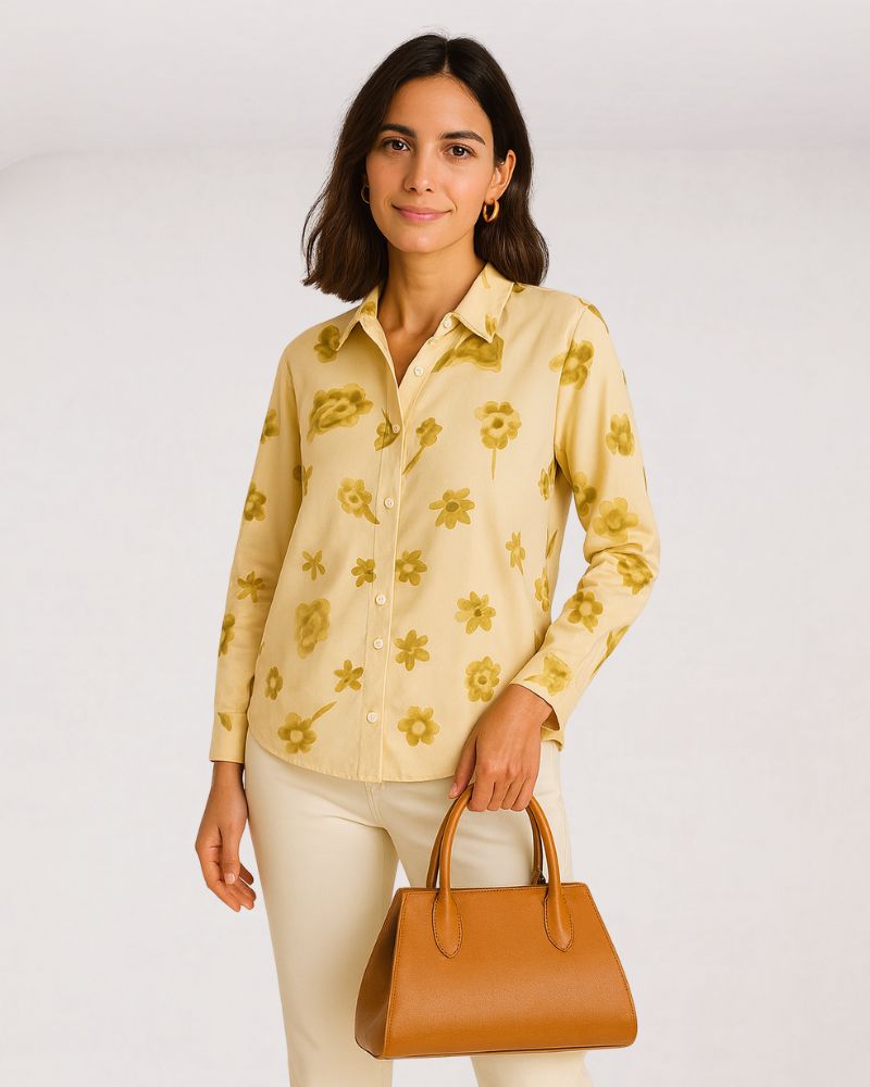 Abstract Floral Shirt