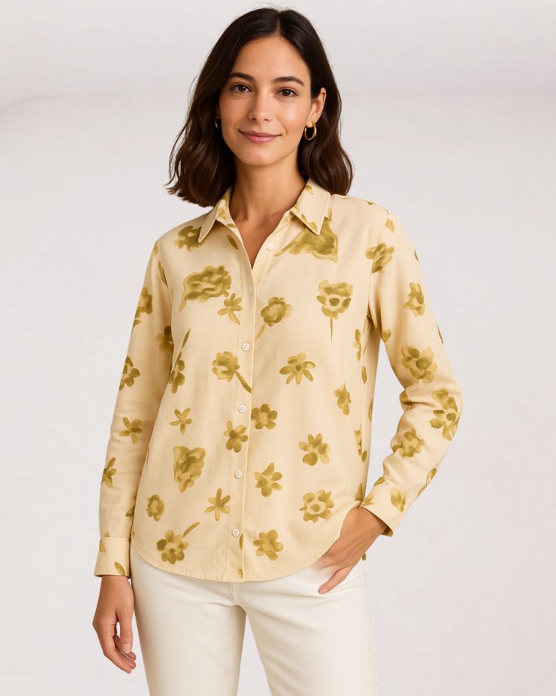 Abstract Floral Shirt