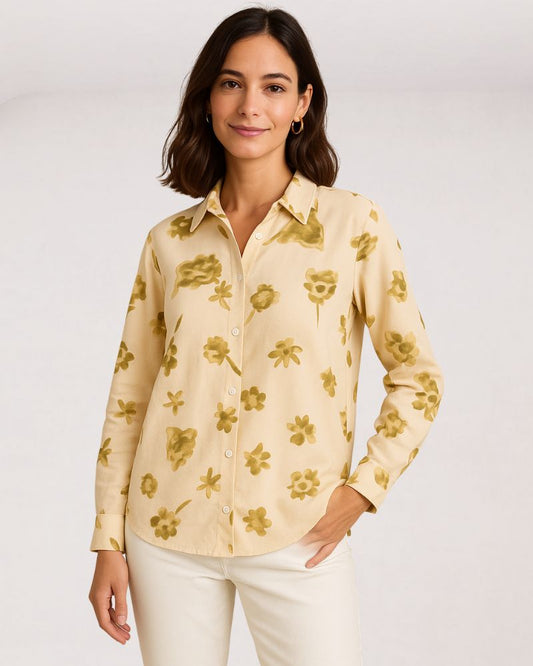 Abstract Floral Shirt