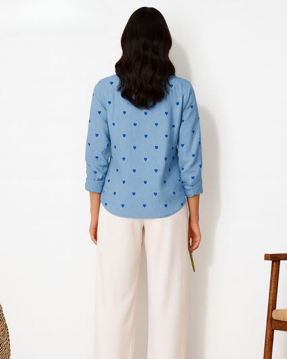 Heart Shapes Printed Shirt