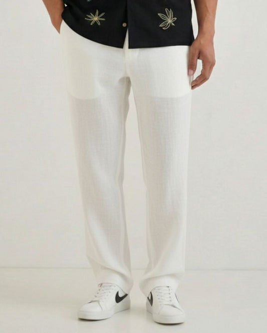 White Linen Pant