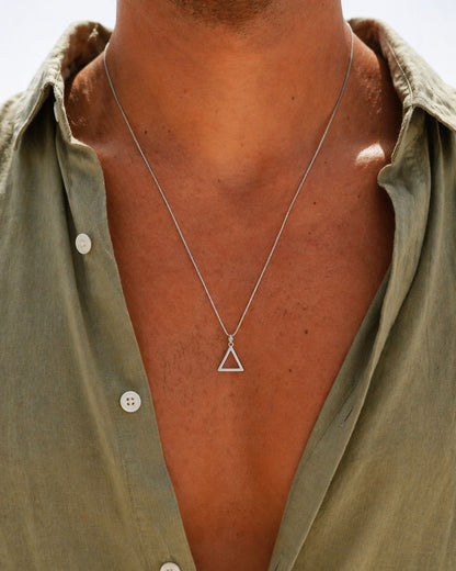 Triangle Pendant With Chain