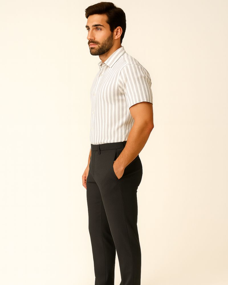 Grey Stretch Pants