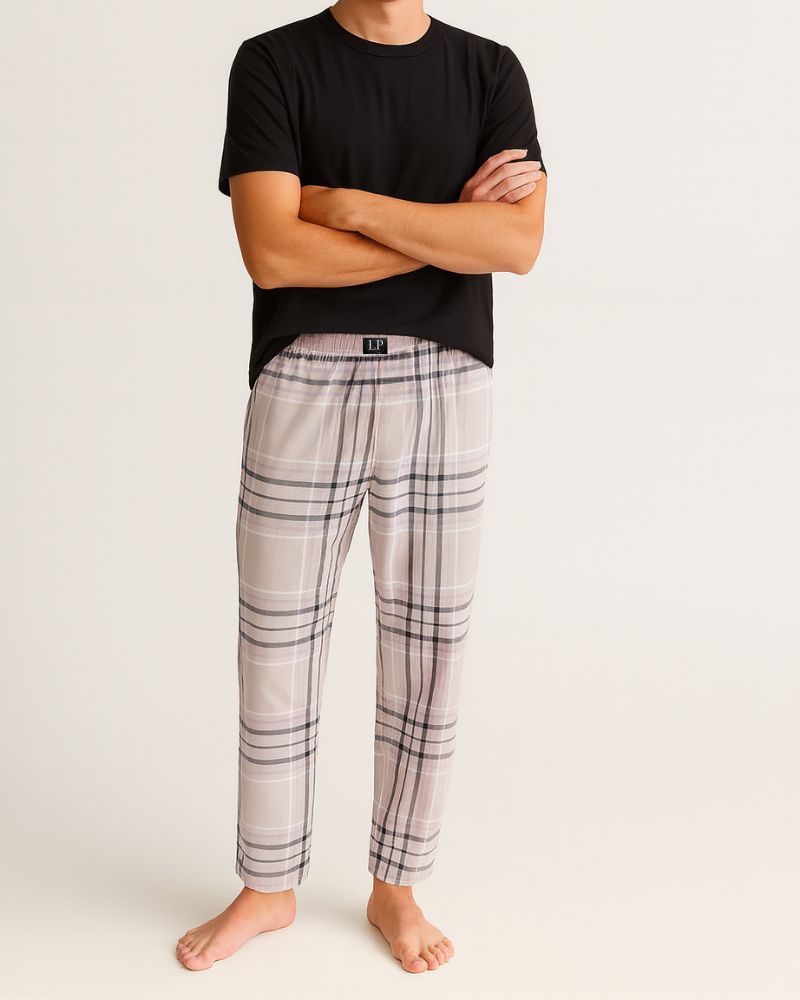 Off-White Tartan Pajama