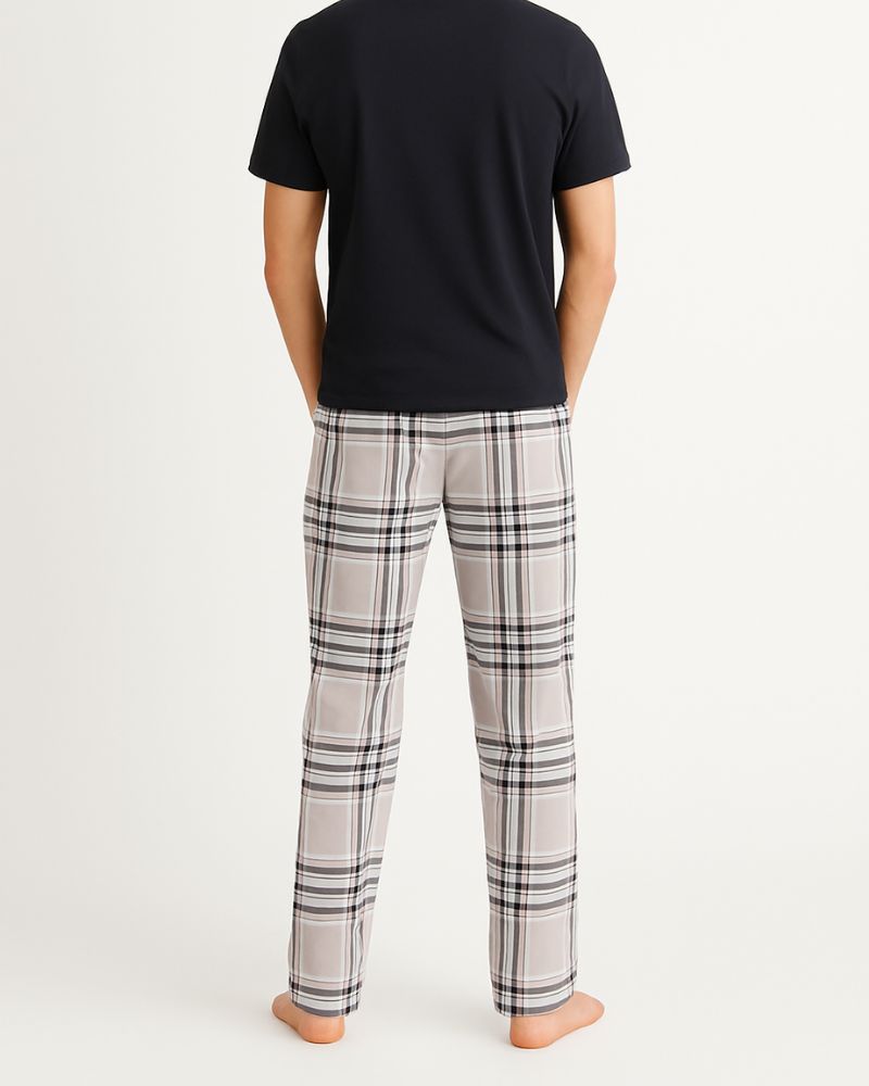 Off-White Tartan Pajama