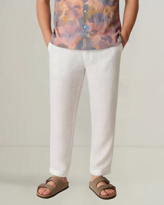 White Linen Pant