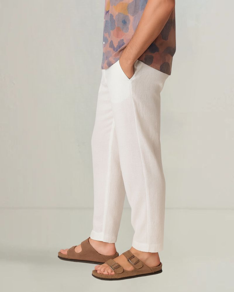 White Linen Pant