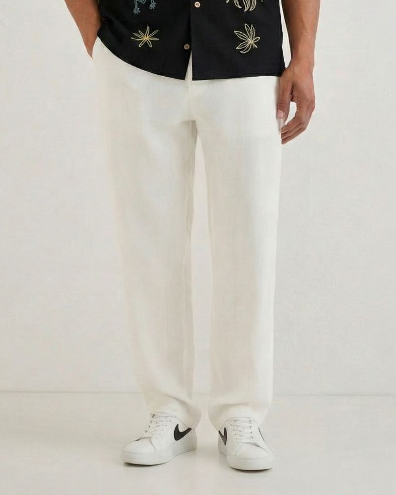 White Linen Pant
