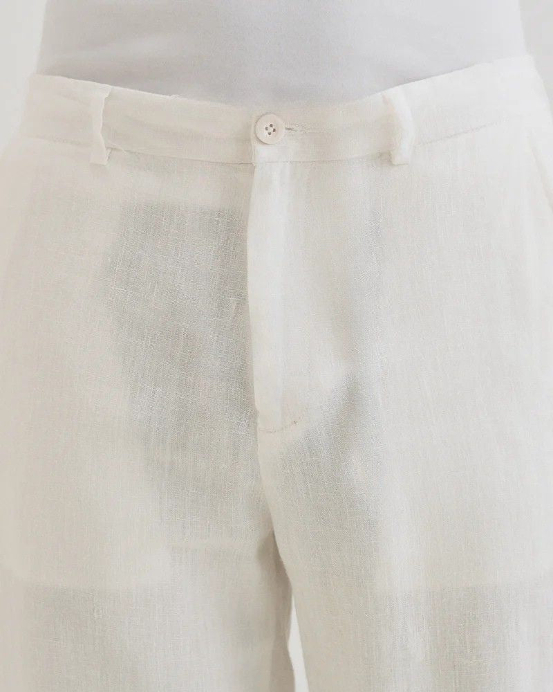 White Linen Pant