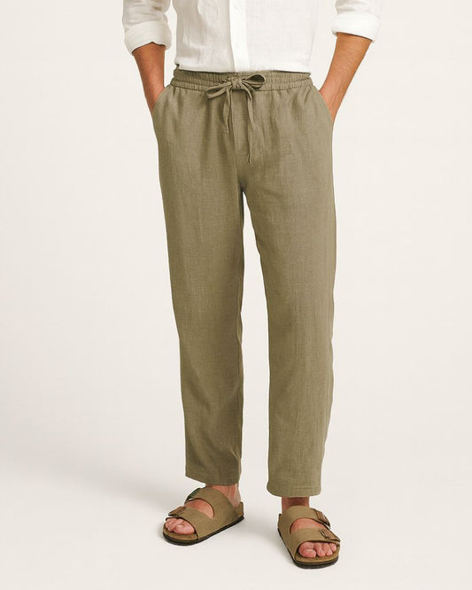 Green Linen Pant