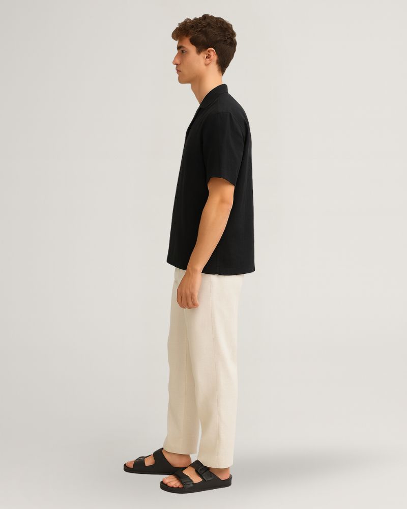 Beige Linen Pant