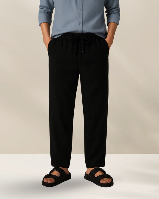 Black Linen Pant