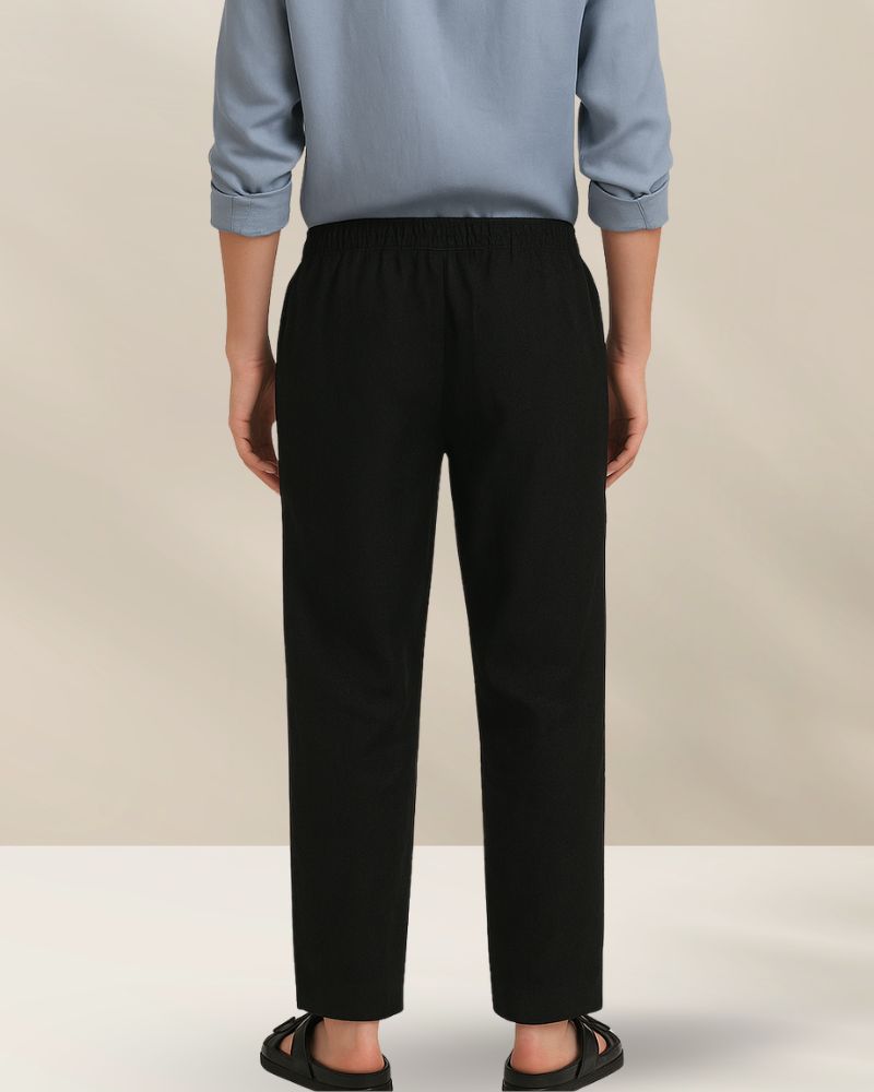 Black Linen Pant