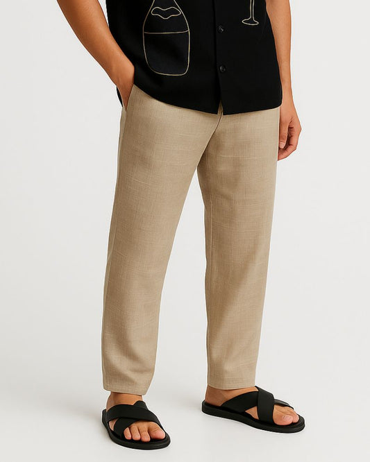 Brown Linen Pant