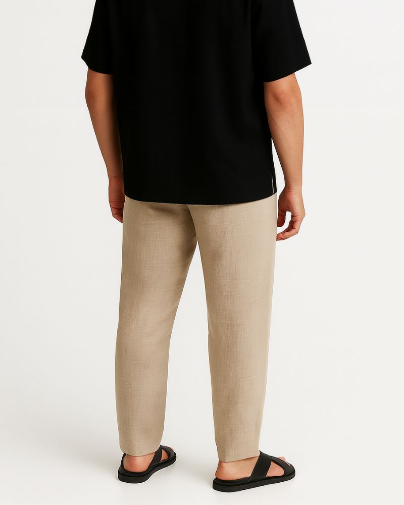 Brown Linen Pant
