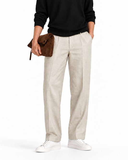 Cream Cotton Pant