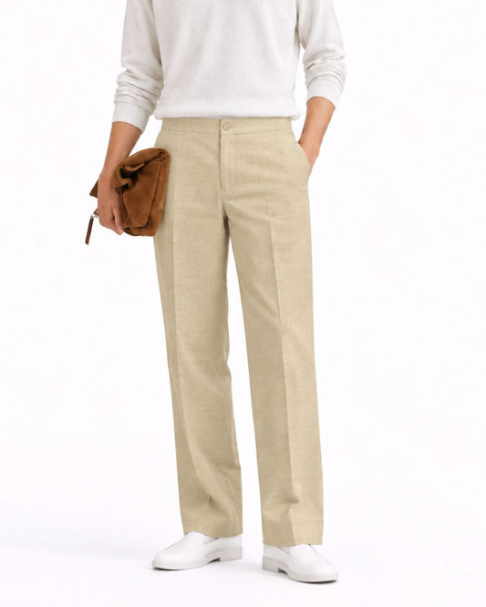 Cream Cotton Pant
