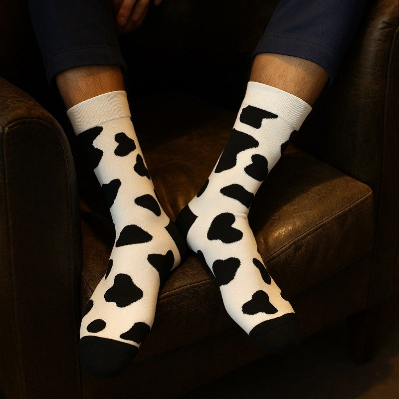 B&W Abstract Socks