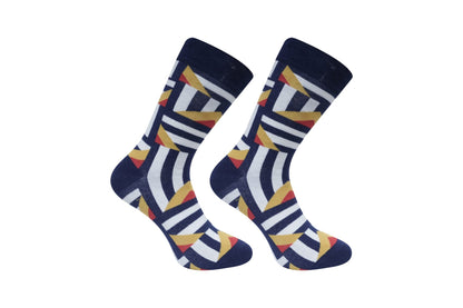Abstract ZigZag Socks