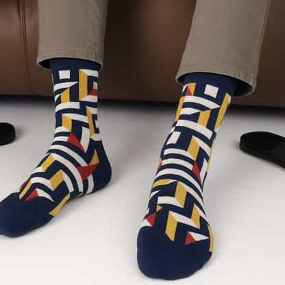 Abstract ZigZag Socks